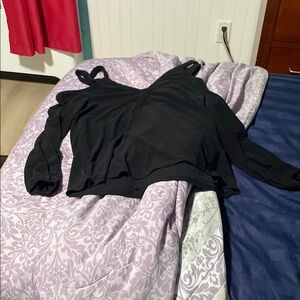 Elegant Black Women's Top